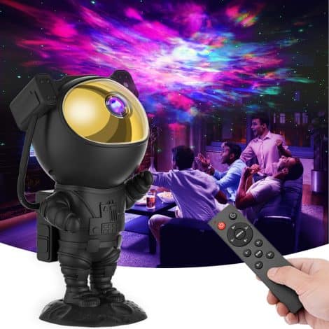 AUKYO Galaxy Explorer Projector – Remote-Controlled Night Light for Gaming Room, Perfect Gift for All Occasions.