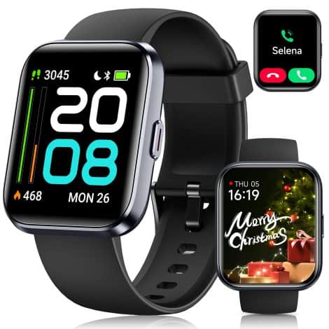 2024 Latest Smartwatches for Women/Men – Track calls, health, sleep, activity. Works with Android/iOS. Great Christmas gift!