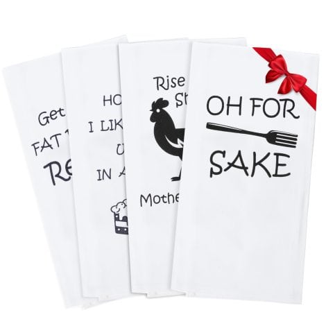 Funny Sayings Kitchen Towels: Quirky and vibrant tea towels, making an ideal gift for any occasion.