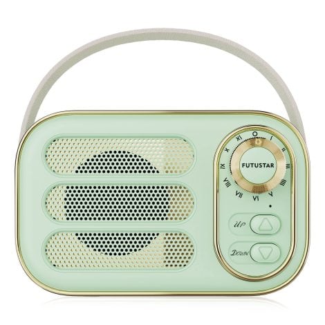 A stylish, compact Bluetooth speaker with a charming retro design – perfect for any room or occasion! Ideal gift.