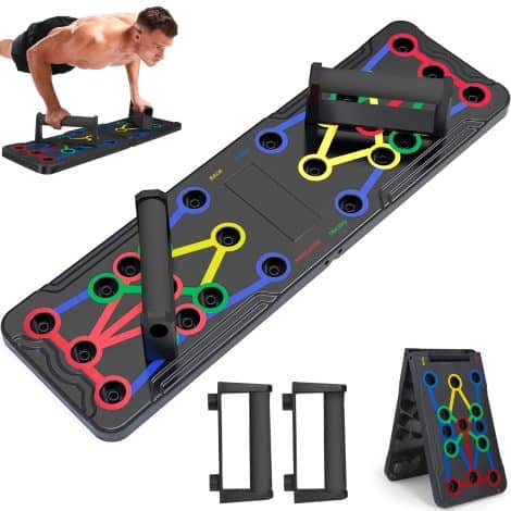 Portable Pushup Board: Convenient, Durable Exercise Stand for Home Gym. Perfect Gift for Him.