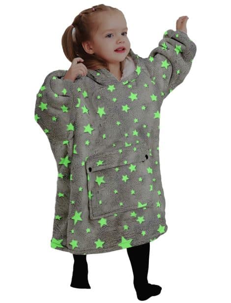 Stay cozy with the adorable KFUBUO Wearable Blanket Hoodie! Perfect gift for 2-6 year old boys and girls.