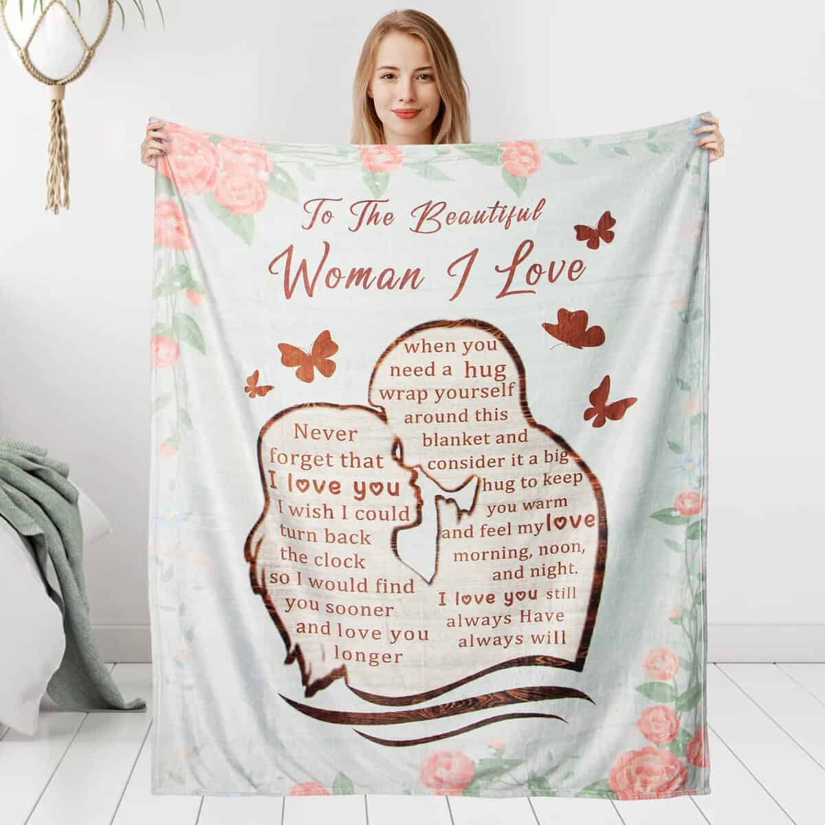 Christmas Stocking Stuffers Birthday Gifts for Woman Her Romantic Anniversary I Love You Gifts for Wife Girlfriend Fiancee Mothers Day Valentines Present Ideas Super Soft Throw Blanket 60X50