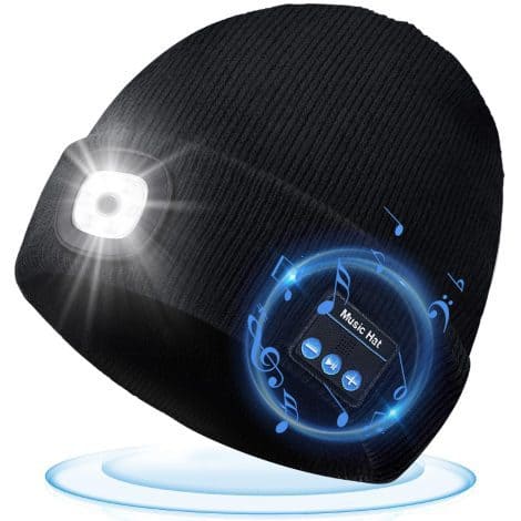 ZOOI Bluetooth Beanie with Light: a unique, cool gadget gift for men and women this Christmas!