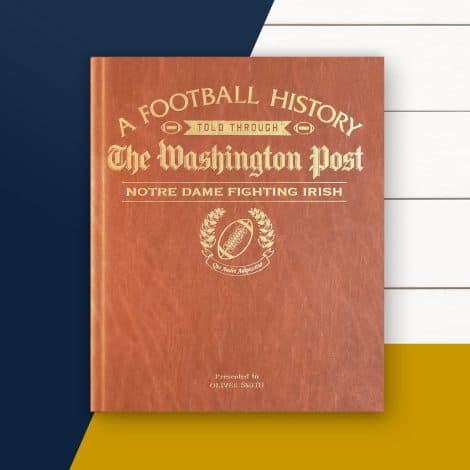 Customized College Football History Book – A special keepsake for fans, alumni, and students, in large deluxe format.