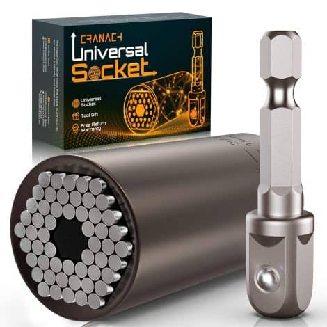 Universal Socket Tool Set – Ideal Stocking Stuffers for Men and Women, featuring Power Drill Adapter, Perfect Gifts for Dad, Grandpa, and Car Enthusiasts.