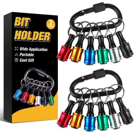 A practical and unique tool gift set for men – Magnetic Bit Holder Keychain – perfect stocking stuffer!