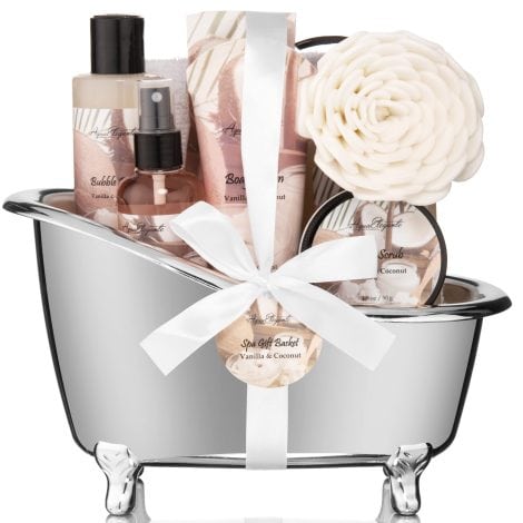 Luxurious Aqua Elegante gift set for women, featuring coconut and vanilla – includes everything for an indulgent spa experience.