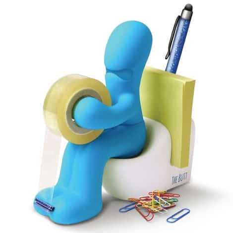 Butt-shaped Tape Dispenser – Hilarious Gifts for Guys – Quirky Desk Accessories – Playful Office Pranks.