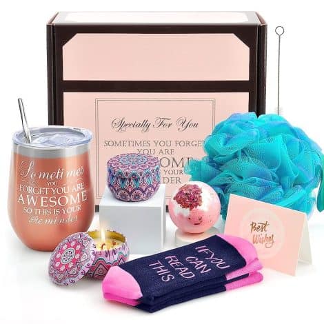 “Rosegold Funny Gift Set: Unique Birthday, Christmas, or any occasion presents for her – Mom, sister, girlfriend, or friends.”