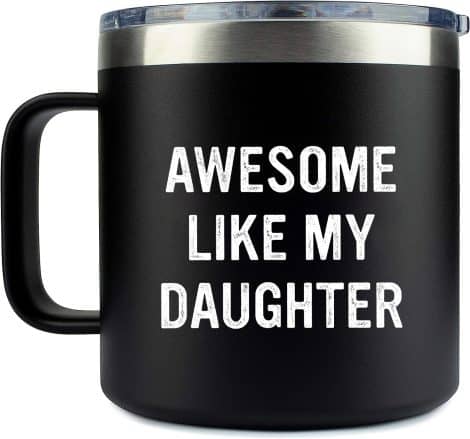 Edizzone Humorous Mug for Fathers (Just as Amazing as My Daughter) – Perfect Birthday or Christmas Gift!