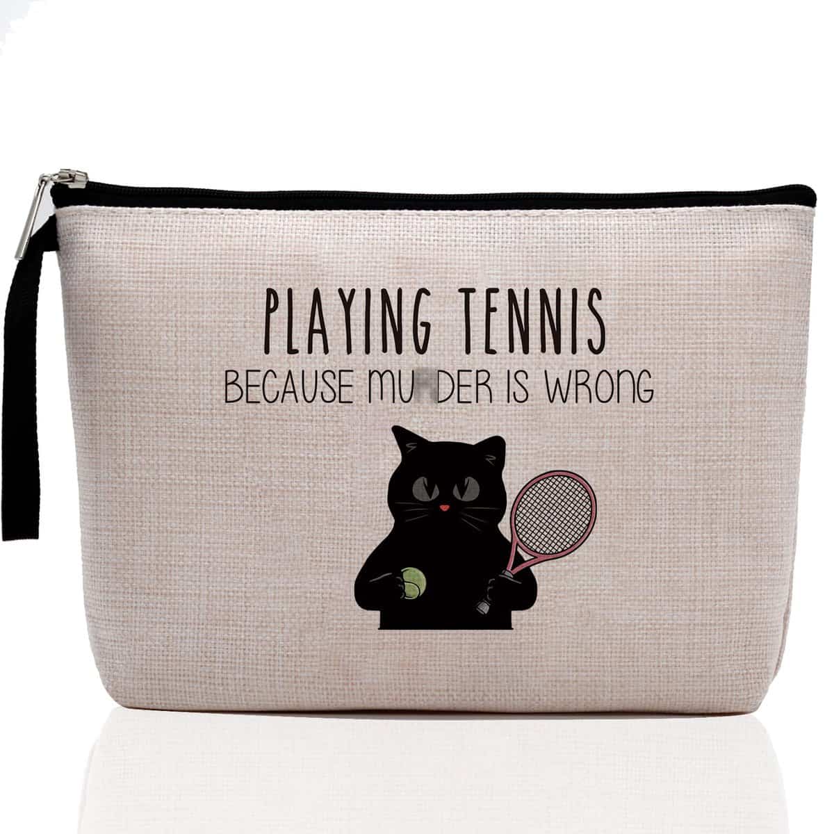 Funny Tennis Makeup Bag, Gifts for Tennis Players, Tennis Coaches & Tennis Teams Tennis Player Gift Tennis Girl Birthday Gift for Women Cosmetic Bag Best Friend Gift Graduation Gift for Her