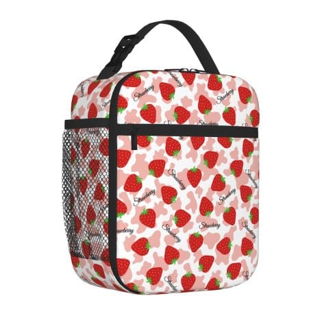 Strawberry Fun Lunch Bag – Keep your food fresh and stay stylish on-the-go with this durable insulated tote.