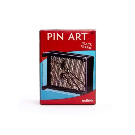 Black 5″ Toysmith Pin Art Fidget 3D Distraction: Office, decor, coworker, or dad gift.