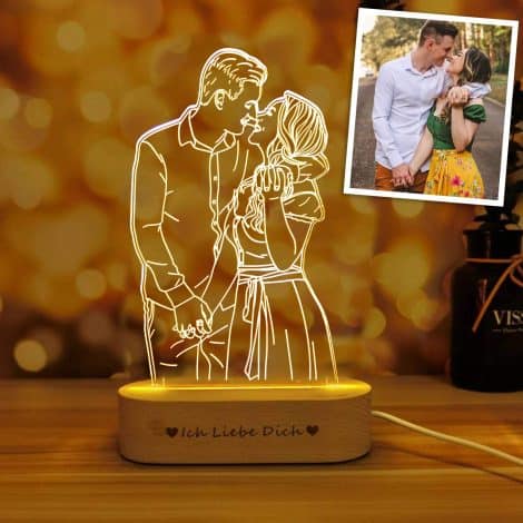 Personalized 3D Photo Lamp – Elegant Night Light with Custom Engraving, Ideal for Special Occasions.