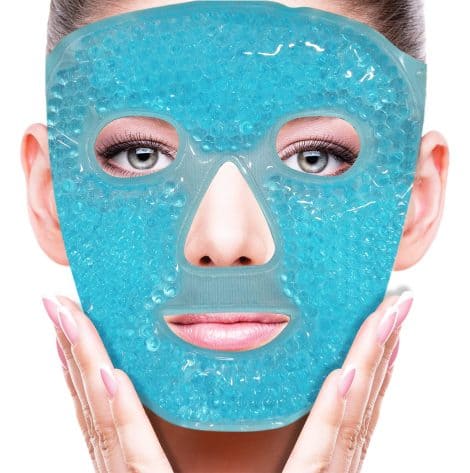 Blue Gel Bead Face Mask: Refresh and rejuvenate your skin while reducing puffiness, dark circles, and headaches.