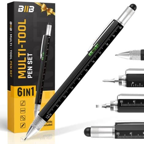 Gift Ideas for Men: BIIB Multitool Pen – Perfect stocking stuffers for Christmas, ideal for dads and husbands.