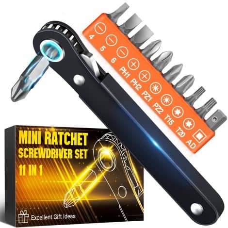 Cool gadgets for guys: 90-degree angled offset screwdriver for tight spaces. Perfect Christmas stocking stuffers!