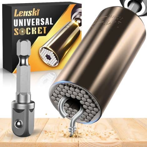 Lenski stocking stuffers for men – the ultimate super universal socket gift for Christmas. Perfect for dads who have it all. Cool tools and gadgets for cars.