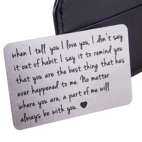 Fleur Esme’s Anniversary wallet insert card, a heartfelt and thoughtful gift for your loved one.