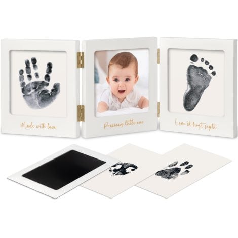 Inkless Baby Hand and Footprint Kit – Create timeless memories with this keepsake frame for new moms.