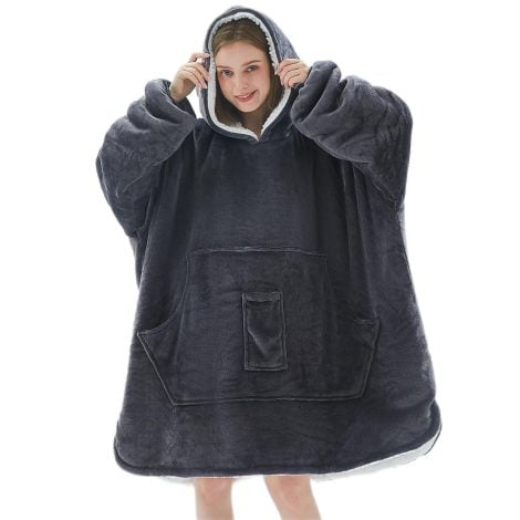 The AGRATY Wearable Blanket Hoodie: A cozy, oversized blanket sweatshirt with pockets, perfect for everyone.