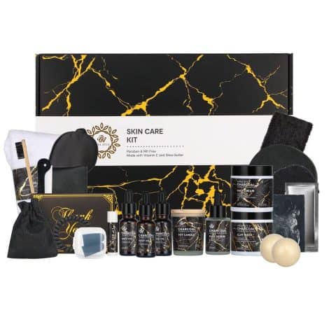 RA ROSA ACCA offers a luxurious Facial Skincare Set & Bath Spa Kit including essential oils, hyaluronic acid, and Vitamin E(Charcoal). Perfect for gifting on Christmas, Mother’s Day, or birthdays!