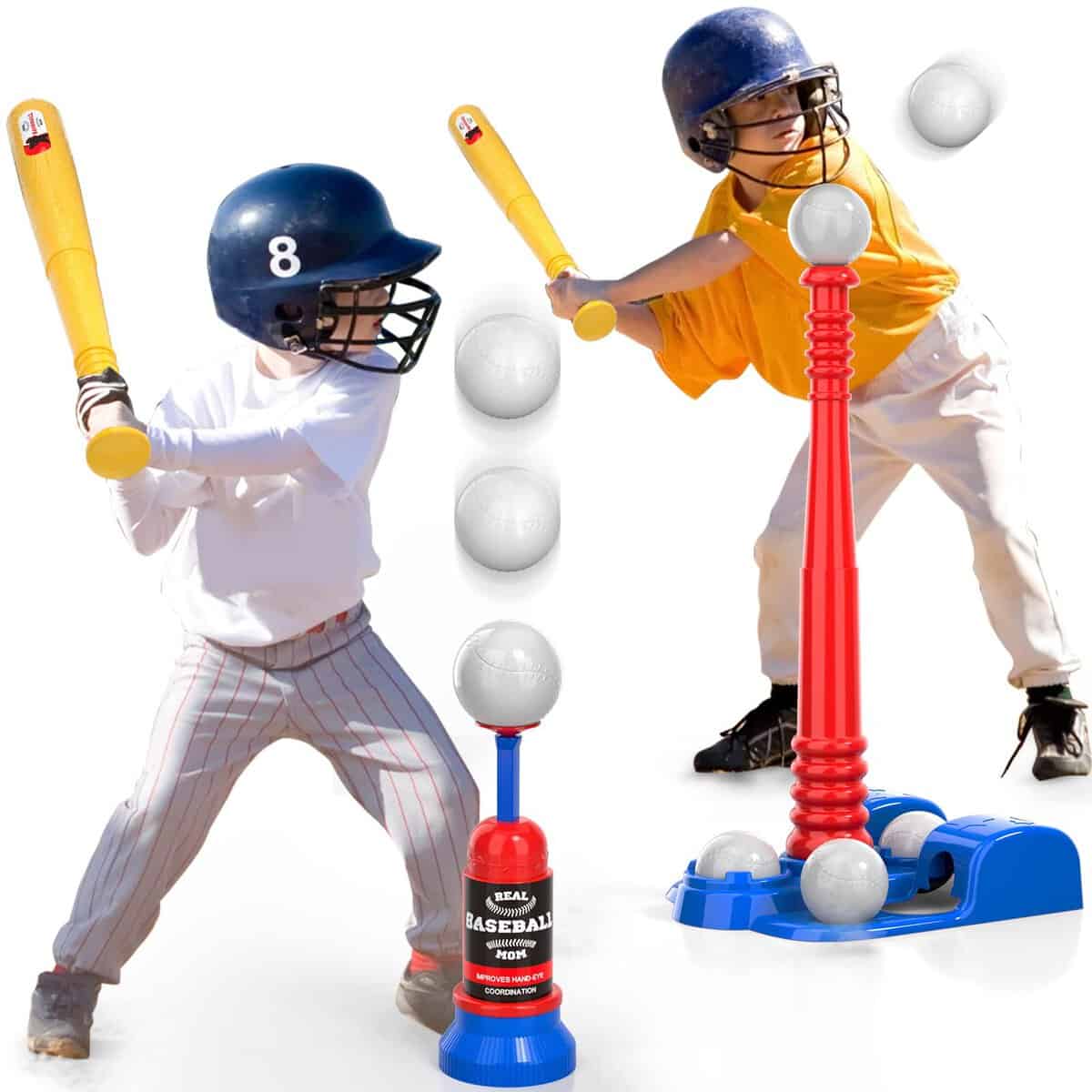 Bennol T Ball Set Toys for Kids Boys 3-5 5-8, Tee Ball Set Outdoor Outside Toys for Kids Boys Ages 1-3 3-5 4-8, Outdoor Toys for 3 4 5 6 Year Old Boys, Ideas 2 3 4 5 Year Old Boys Toys Birthday Gifts