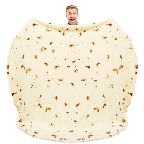 Zulay’s huge Double Sided Tortilla Blanket – Fun Big Tortilla Blanket in soft flannel for all occasions!