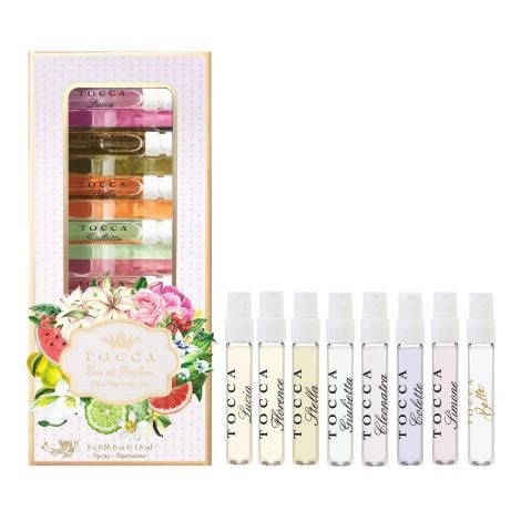 Tocca Mini Perfume Set for Women – Discover 8 scents, 1.5ml each, including Cleopatra, Stella, Florence, Giulietta, Colette, Simone, Belle & Lucia.