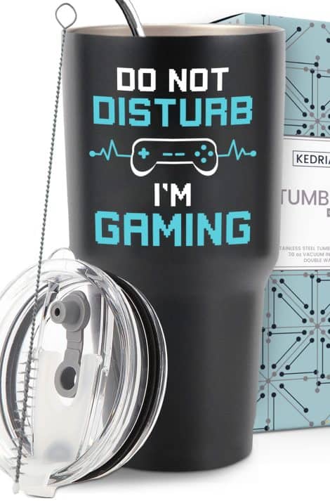 30oz Gaming Tumbler – Hilarious Gaming Mugs perfect for gamers! Ideal gifts for men, teen boys, dad, and boyfriend.