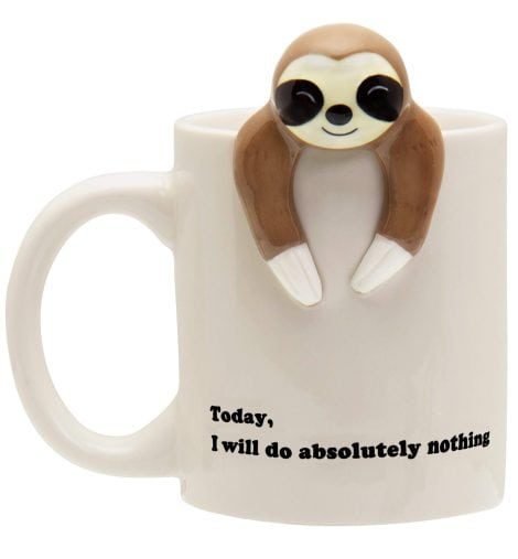 Hilarious Sloth Coffee Mug – Adorable Sloth Presents – Perfect Gag Gifts for Co-workers or Friends