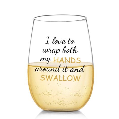 Funny Wine Glass Gift for Women – A Perfect Gag Gift or Party Essential! Enjoy 17oz of Fun!