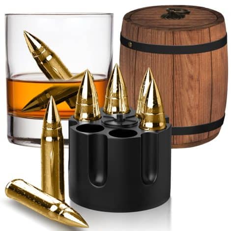 Unique gift ideas for men: Whiskey Stones for Christmas, Husband’s Anniversary, Dad’s Birthday, Cool presents for Grandpa, Uncle, and Dad.