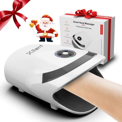 Great Christmas gifts for both men and women! This hand massager provides compression and heating. Perfect for your loved ones.