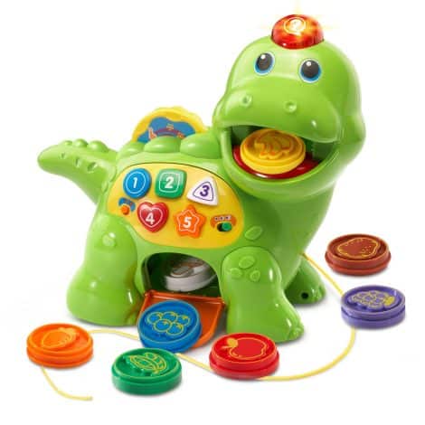 VTech Green Dino Chew and Learn – a fun, educational toy for American kids.