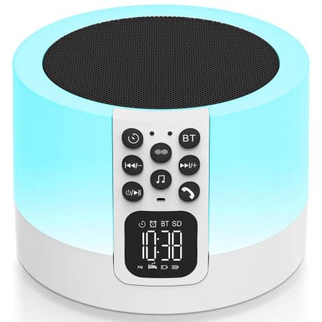 AFEXOA Sleep Sound Machine with Bluetooth, Night Light, and 30 Soothing Sounds. Perfect gift for all ages.