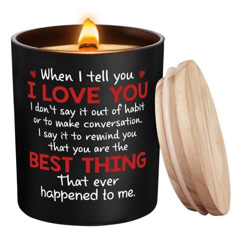 HUNIGIFT scented candle for Anniversary, Birthday, Christmas – perfect gifts for your loved ones.