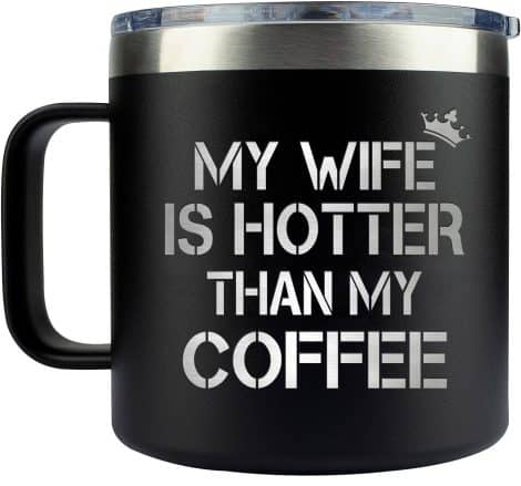 Funny “I Love You” coffee mug, perfect Christmas or anniversary gift for hubby.