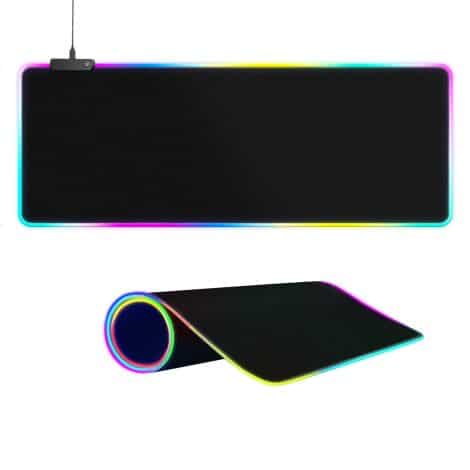 Gamer’s Dream Pad: XL RGB Mouse Mat with 15 Lighting Options & Precise Control – 31.5X11.8 inches.