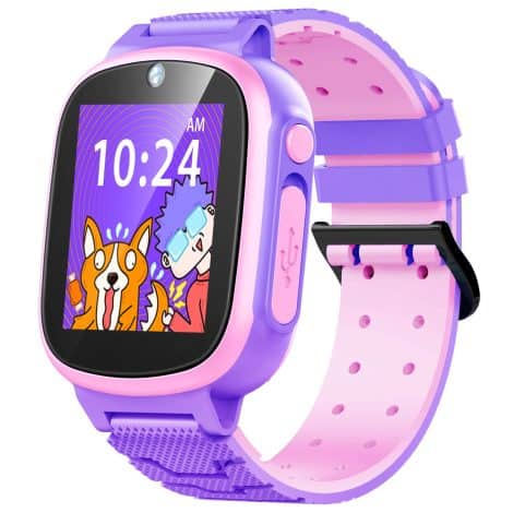 Educational Purple Smartwatch with Camera, Games, Music for Boys & Girls aged 3-10. Perfect Gift!