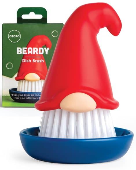 Introducing the latest Beardy Dish Brush by OTOTO – an adorable and effective kitchen cleaning tool.