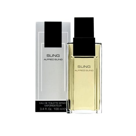 Alfred Sung’s Sung Eau De Toilette Spray, a captivating fragrance for women in a 3.4 Fl Oz bottle.