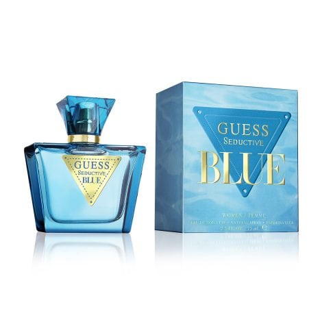 GUESS invites you to try the captivating Seductive Blue fragrance for women. Experience it now!