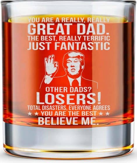 “Thoughtful Presents for Dad: BETHEGIFT 10oz Whiskey Rock Glass – Ideal for Christmas, Birthdays, and more!”