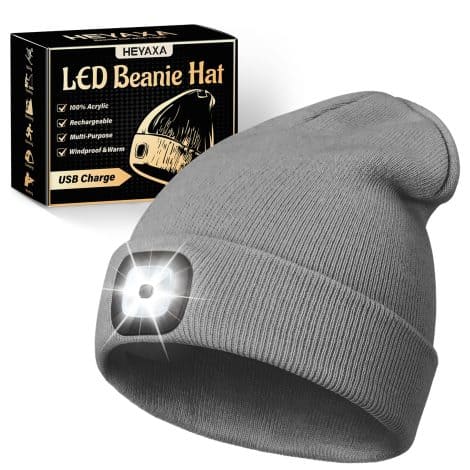 Make winter fun and bright with the rechargeable LED beanie hat. Perfect Christmas gift for all.