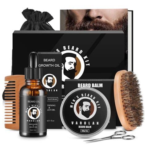 Unique beard grooming set for men, perfect Christmas gift for your dad, brother, husband, or boyfriend.