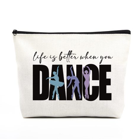 Elevate your dance experience with the chic “Life Is Better When You Dance” bag, perfect for ballet enthusiasts.