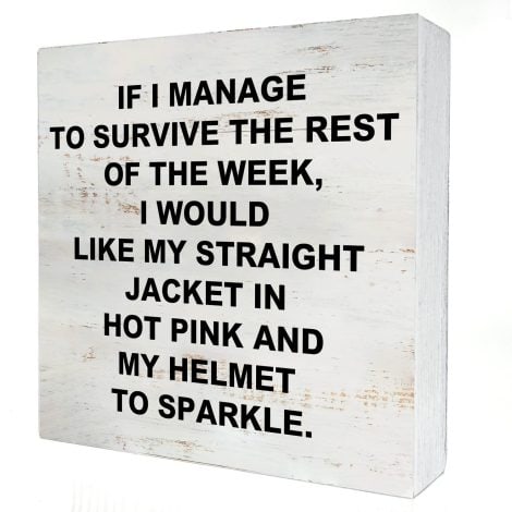 Funny Wood Plaque – I Align Vibe Box Sign. Perfect Rustic Desk Decor for Coworker Gift.