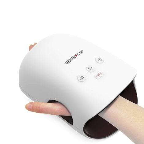 Cordless Hand Massager with Heat and Compression, perfect for relieving Arthritis and Carpal Tunnel, ideal for women.